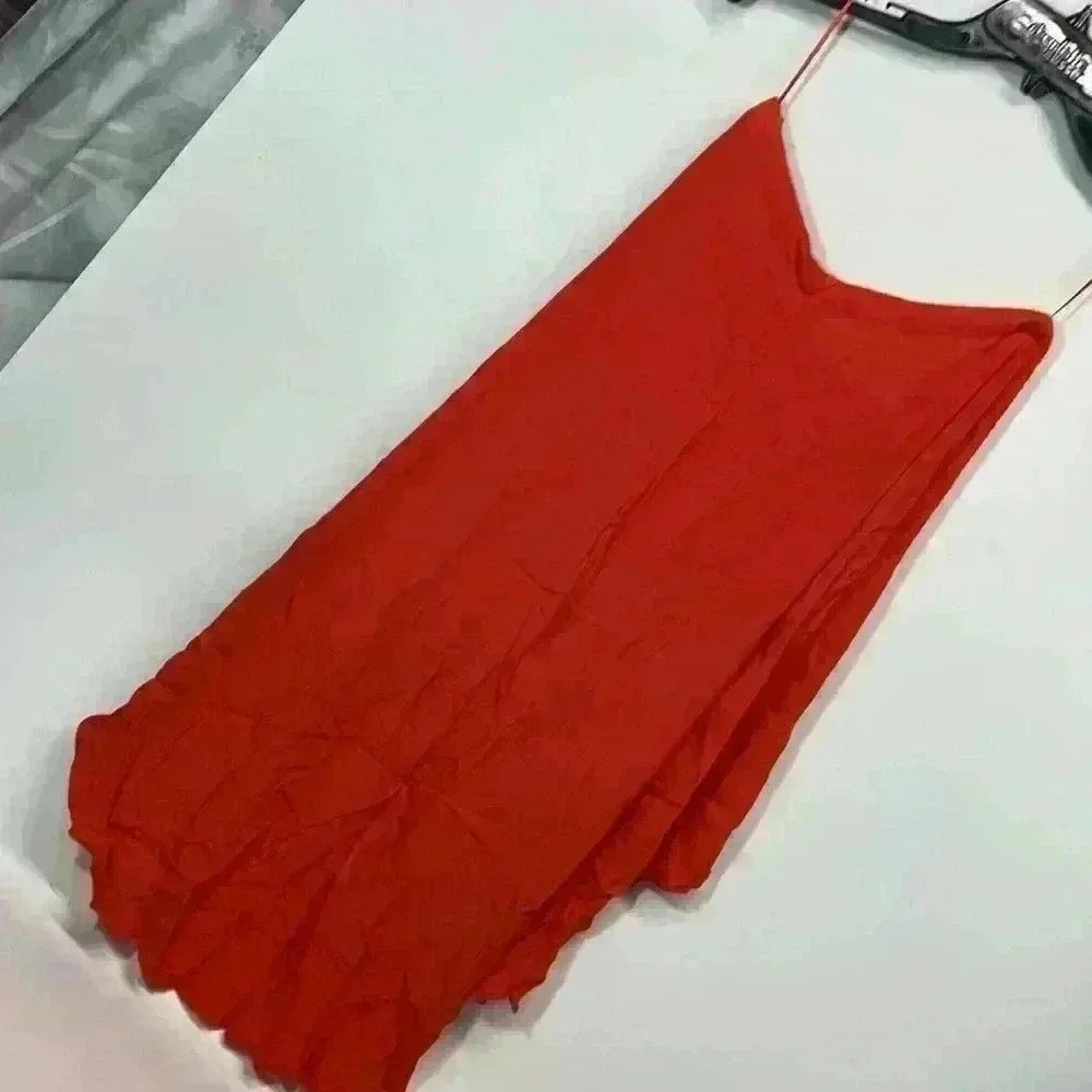 Top shop size 6 orange skirt short to long - Picture 4 of 6